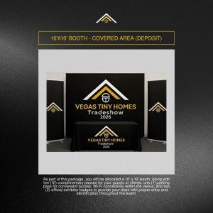 10'x10' BOOTH - COVERED AREA (25% DEPOSIT)